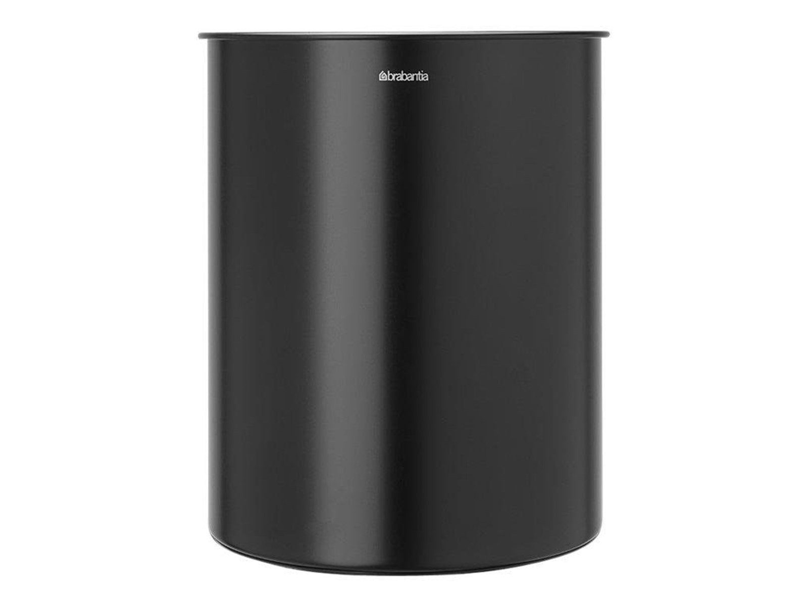 brabantia - waste basket - 15 L - steel chromed PVC - matte black brabantia - waste basket - 15 L - steel chromed PVC - matte black